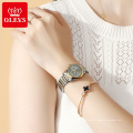 Olevs 6630 Top-Marken-Luxus-Armband Lady Gold Watch Week Date Luminous Wasserdichte Uhr Damen mechanische Uhren